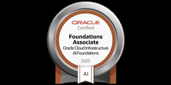 Oracle Cloud Infrastructure AI Foundations Associate badge