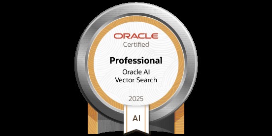 Oracle AI Vector Search Certified Professional badge