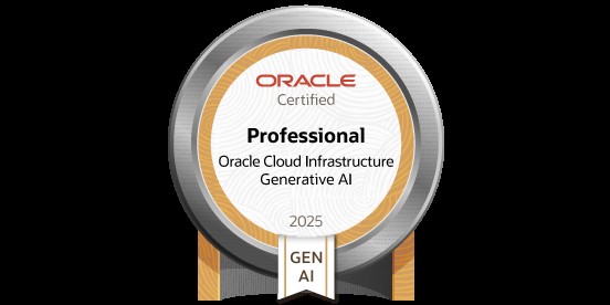 Oracle Cloud Infrastructure Generative AI Professional badge